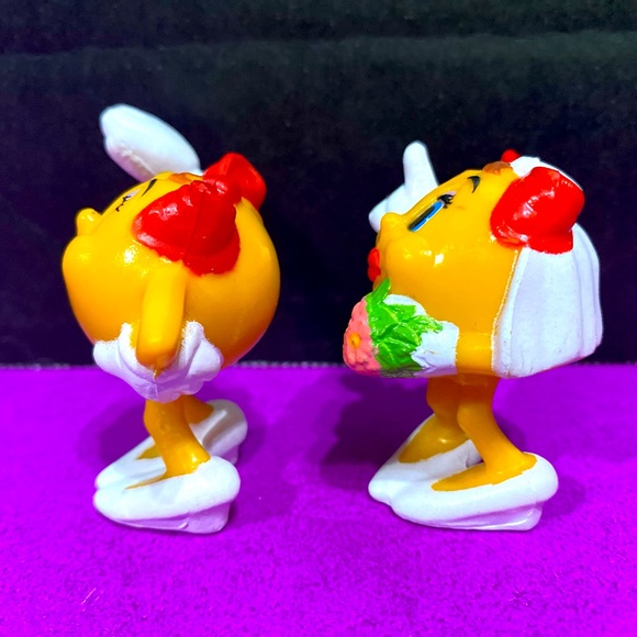 PAC-MAN VINTAGE 1982 THE OFFICIAL MS. PAC-MAN COLLECTABLE ARCADE PVC FIGURES (2) - Picture 8 of 12
